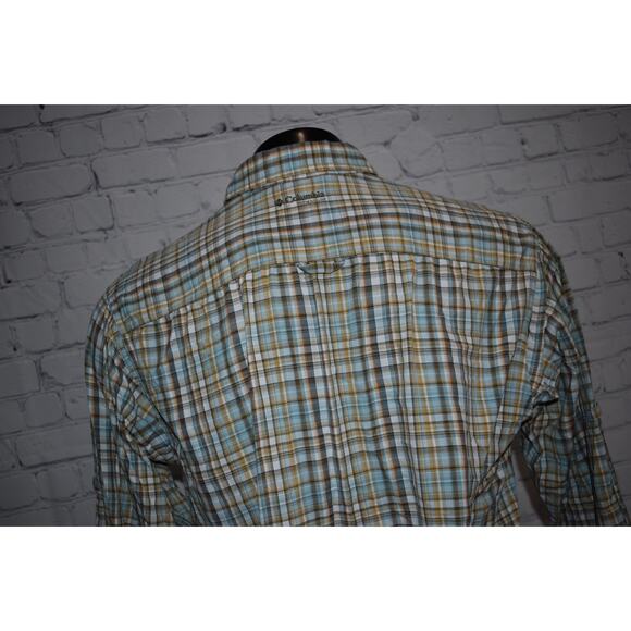 Columbia Titanium Fishing Shirt Men Size Large Performance Camping Hiking Vented - Picture 6 of 8